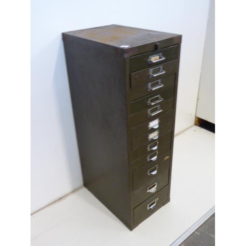 701 - Bisley 12 Drawer Industrial Cabinet