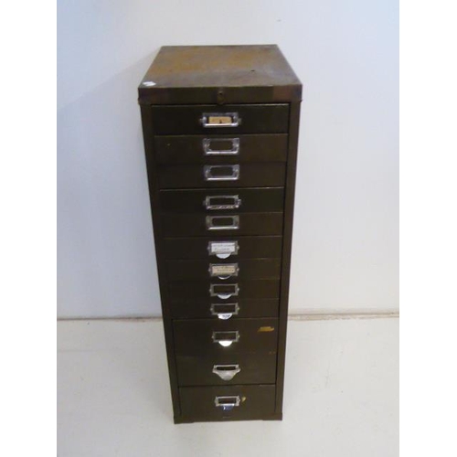 701 - Bisley 12 Drawer Industrial Cabinet