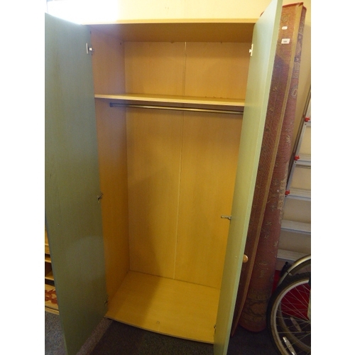 687 - Two Drawer Modern Wardrobe