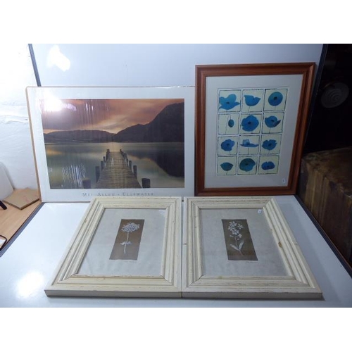 181 - Two Prints with Three Framed and Glazed Prints