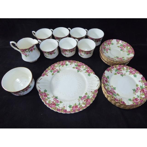 193 - Thirty Piece Royal Stafford Olde Country Garden Tea Set
