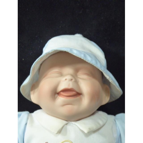 197 - Vintage Kathy Hippensteel Doll with Porcelain Face, Hands and Feet (12