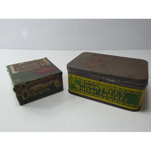 202 - Selection of Vintage Tins including Bournville Biscuits, Rowntree Butter Tablets and Lots More