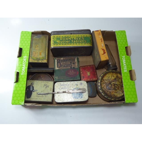 202 - Selection of Vintage Tins including Bournville Biscuits, Rowntree Butter Tablets and Lots More