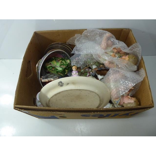 217 - Mixed box to include Denby Plates, Bowl and other