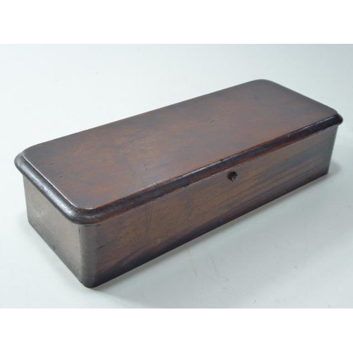 222 - Antique Wooden Glove Box
