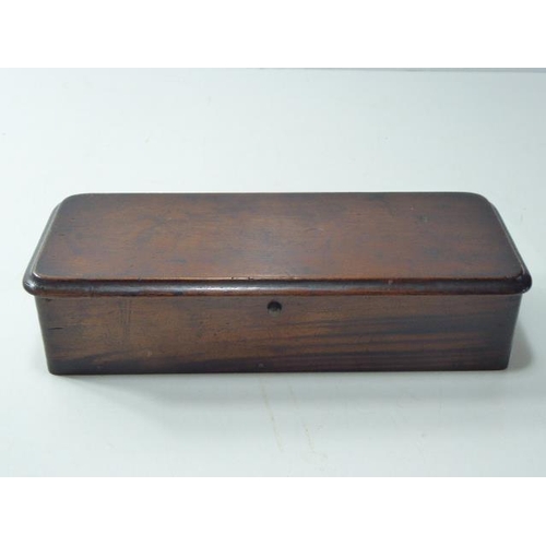 222 - Antique Wooden Glove Box