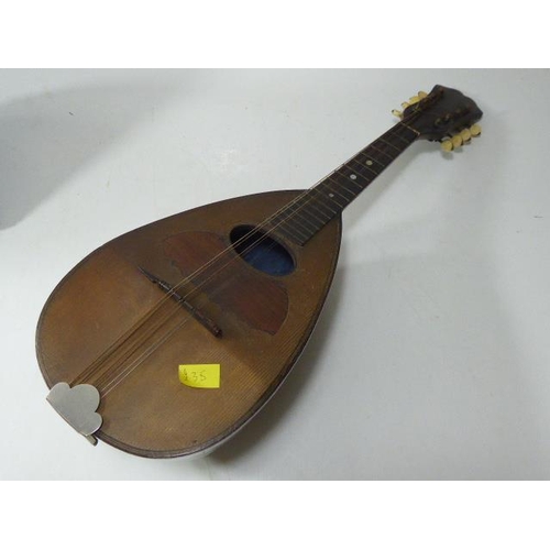 443 - Vintage mandolin, Complete with case and spare strings.