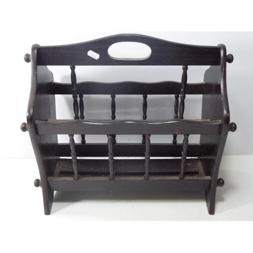 444 - Vintage Wooden Magazine Rack