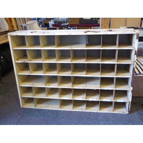 448 - Old postal cabinet Office Mailboxes Letter Sorting Fabric Storage Craft Storage Rustic Size 58.5