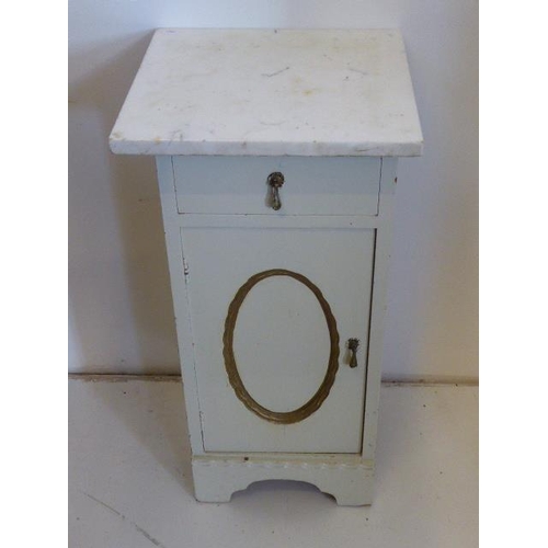 449 - Vintage Cupboard with Detachable Marble top