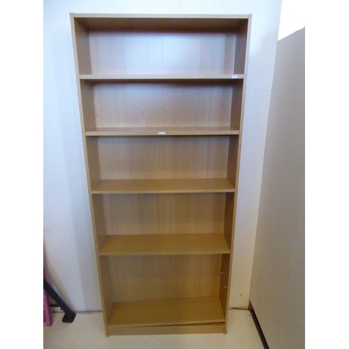 458 - Tall Wooden Book/CD/DVD Shelf Storage Size 71