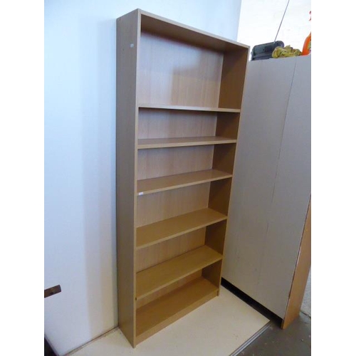 459 - Tall Wooden Book/CD/DVD Shelf Storage Size 71