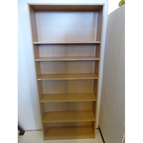 459 - Tall Wooden Book/CD/DVD Shelf Storage Size 71