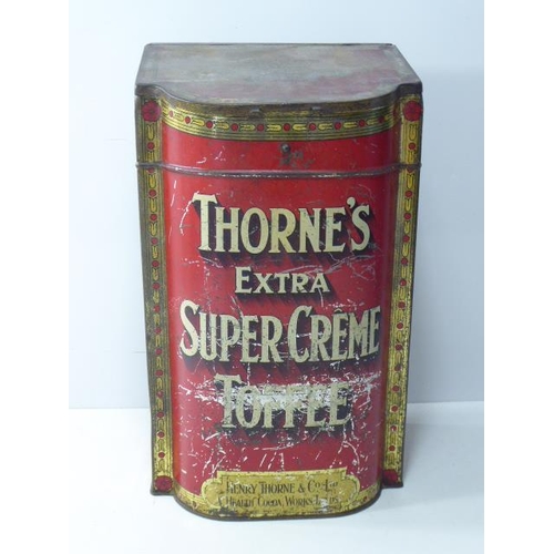 424 - Henry Thorne & Co. Ltd Extra Super Creme Toffee Tin Dispenser Dating from The late 19th Century (16