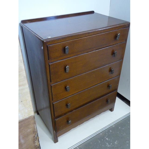 470 - Five Drawer Bedroom Cabinet (Size 100