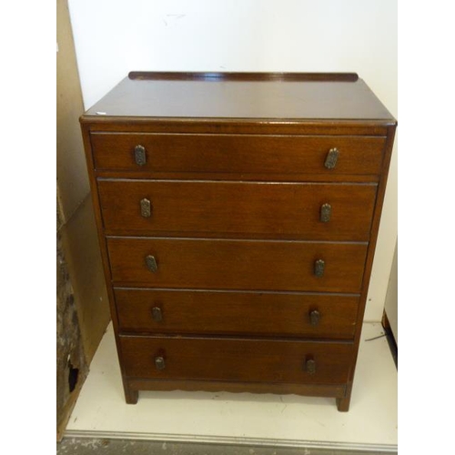 470 - Five Drawer Bedroom Cabinet (Size 100