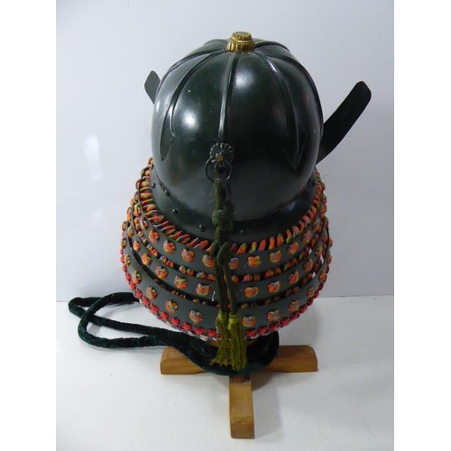 11 - Japanese Samurai Helmet on stand