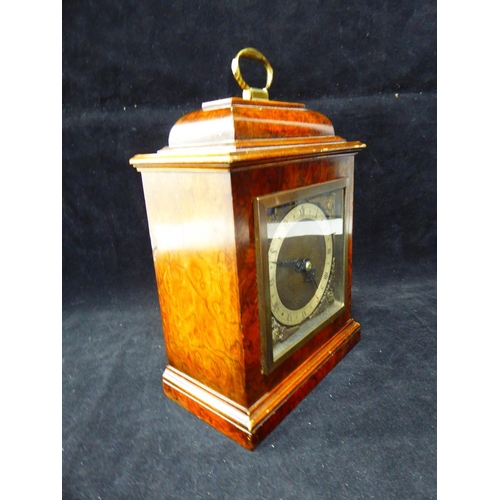 41 - Walnut Cased Mechanical Mantle Clock with Cherub Decoration