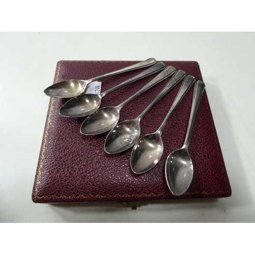 43 - Set of Six Silver plated Priestley & Moore Ltd Teaspoons