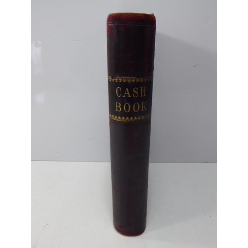 64 - Vintage Leather Bound Cash Book