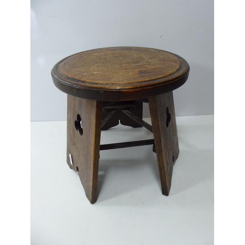 103 - Vintage 3 Legged Stool with Club Design (9.5