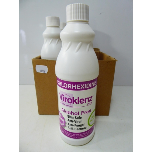 117 - Chlorhexidine cleaning fluid 4 bottles.