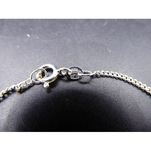 324 - Hallmarked 925 Musical Note Pendant on Chain