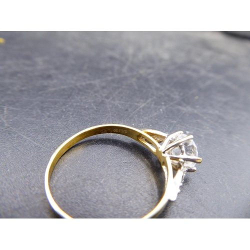 326 - Hallmarked 375 Engagement ring Size P