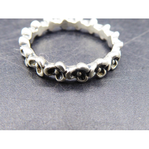 339 - Hallmarked Silver 925 Pandora Ring Size M 1/2
