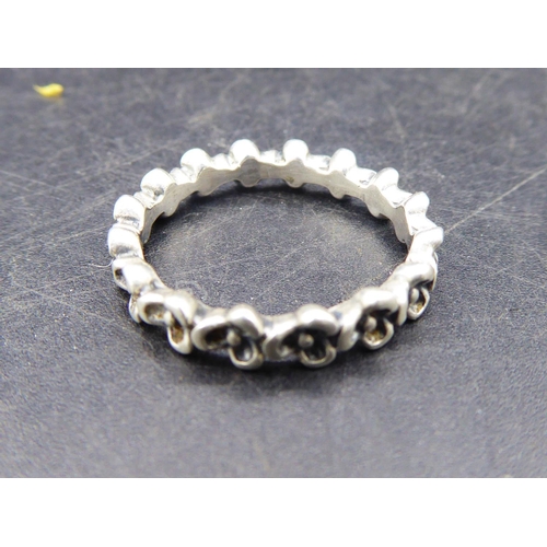 339 - Hallmarked Silver 925 Pandora Ring Size M 1/2