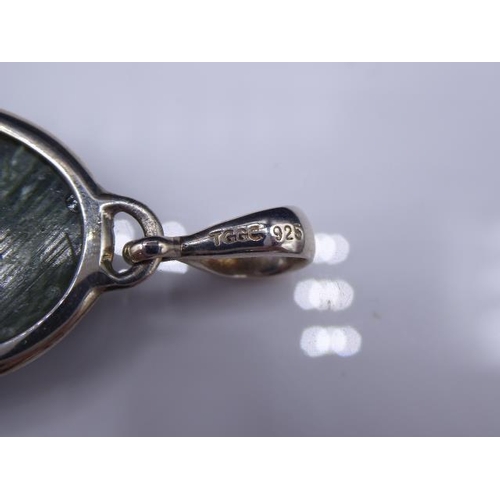 340 - Silver 925 Earring, Ring and Pendant Set