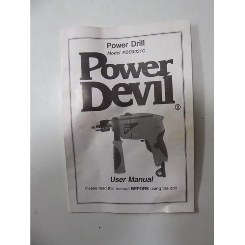 595 - Boxed Power Devil Drill Model PDD3021C (Working When Tested)