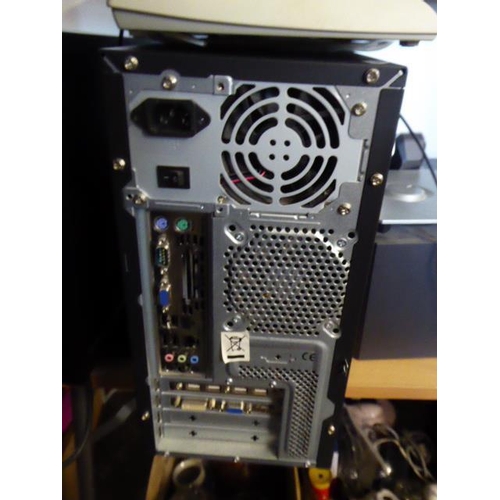 597 - Tower Computer System including Monitor, Keyboard, and Sound System