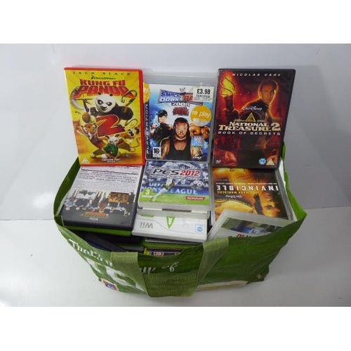 618 - Large Selection of DVD's, and Console Games, including Kung Fu Panda, Smack Down, Journey to the Cen... 