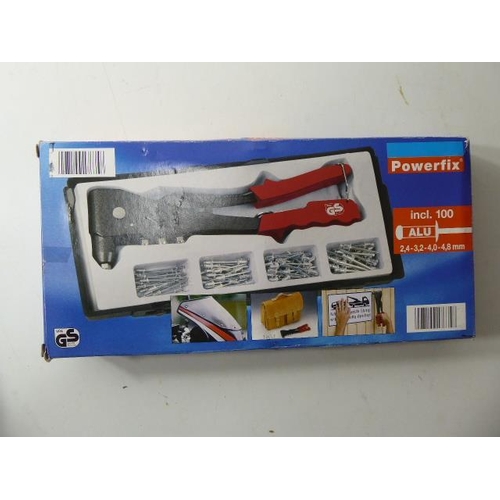 634 - Boxed Pop Rivet Gun By Powerfix