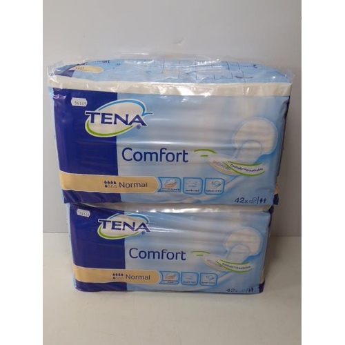 649 - Two new Packs of 42 Normal Tena Packs (84 in Total)