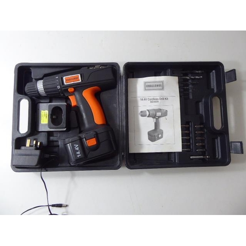 652 - Boxed Challenge 14.4V Cordless Drill Kit BD4899 (Working When Tested)