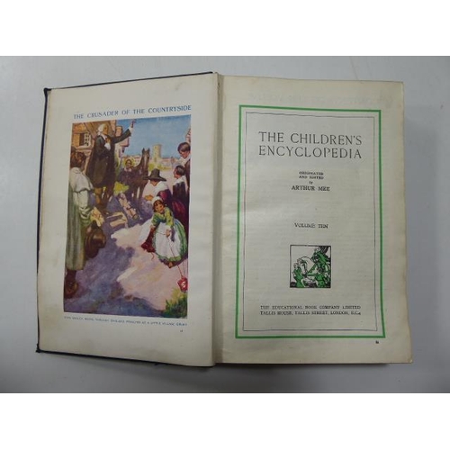 653 - Set of 10 Arthur Mee Childrens Encyclopedia's