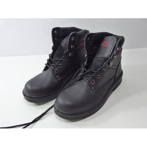 658 - Pair Of Black Rock Size 9 Steel Toe Cap Safety Foot Ware