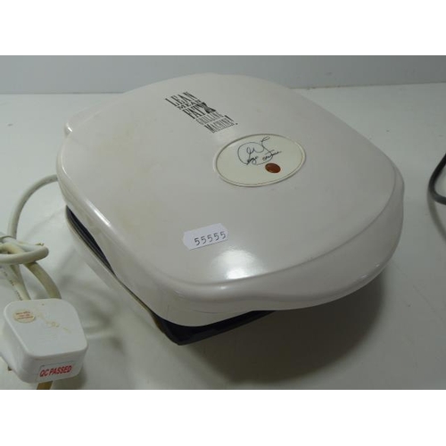 660 - Food Steamer and George Foreman Grilling Machine