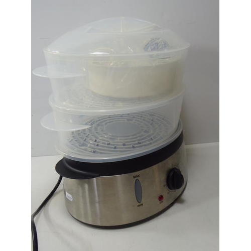 660 - Food Steamer and George Foreman Grilling Machine