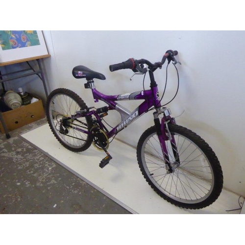 675 - Rhino Chakra Girls Dual Suspension Bike - 24-Inch Wheels, Purple