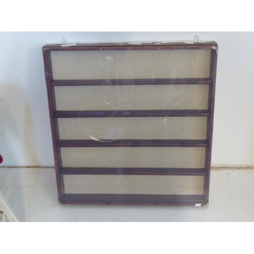 682 - Clear Fronted Collectors Cabinet (27