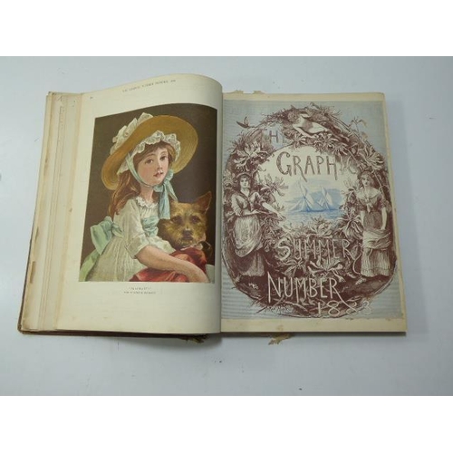 22 - Collection of Bound together Copies of The Graphic Summer Number dating from 1878 to 1890 published ... 