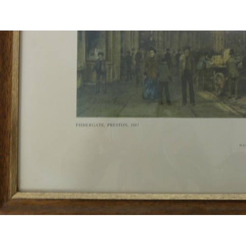 13 - Selection of 3 Framed and Glazed Prints Depicting Victorian Preston