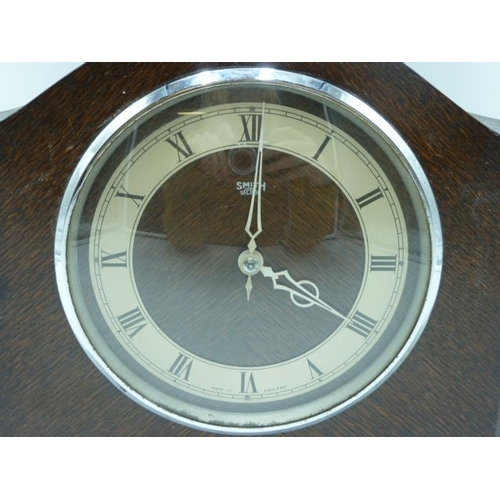 25 - Vintage Smith's Sectric Wood Cased Mantle Clock