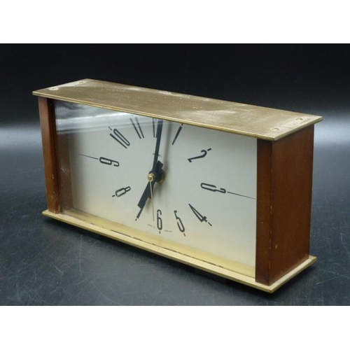 34 - A Metamec Brass Clock approx 9 inches across