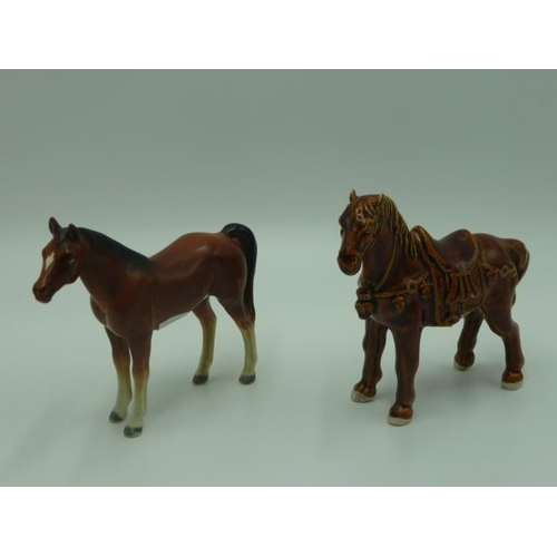 50 - Selection of 4 Ceramic Horse Figurines