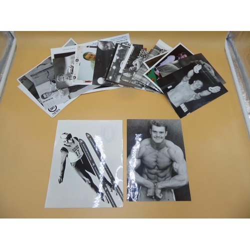 72 - Collection of Approx 30 Official Press Release Photographs of Sporting Celebrities